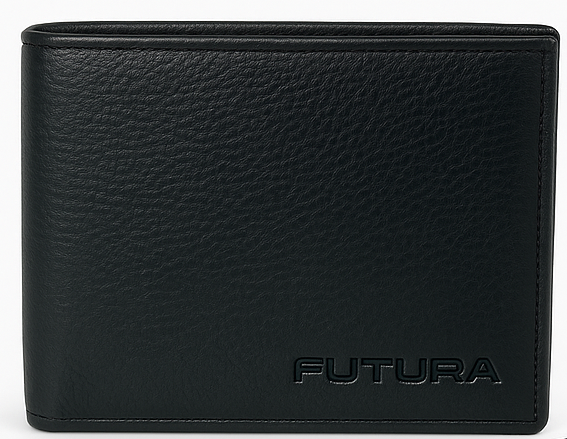 Load image into Gallery viewer, Futura Mens RFID Protected Slim Genuine Leather Wallet - Black-2