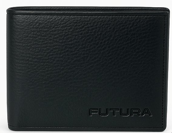 Load image into Gallery viewer, Futura Mens RFID Protected Slim Genuine Leather Wallet - Black-2