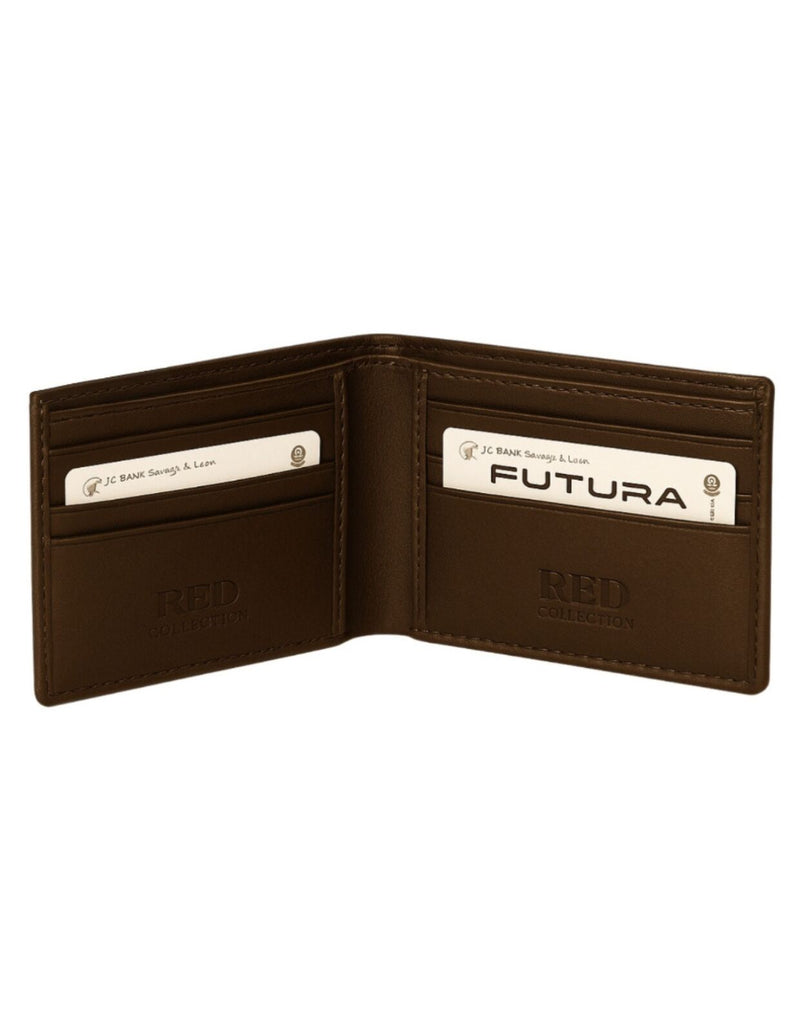 Load image into Gallery viewer, Futura Mens RFID Protected Slim Genuine Leather Wallet - Tan-3