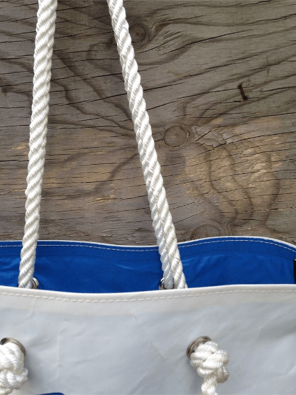 Load image into Gallery viewer, Sea Breeze Recycled Sail Shopper Bag