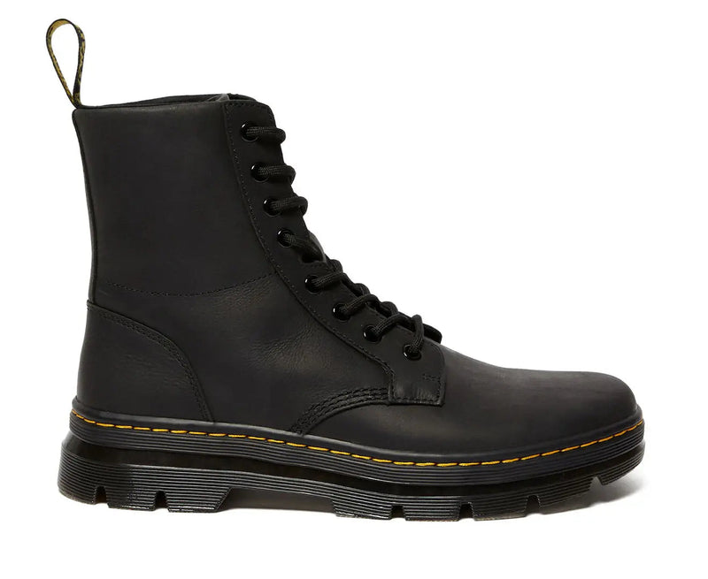 Load image into Gallery viewer, Dr. Martens Unisex Combs Wyoming Leather Boots in Black