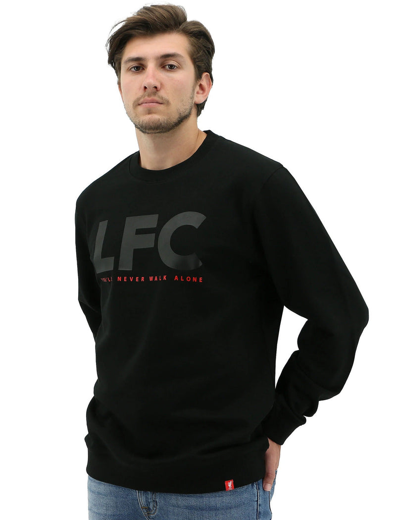 Load image into Gallery viewer, Liverpool FC Mens Crew Jumper Sweatshirt Winter Warm Soccer Football LFC - Black