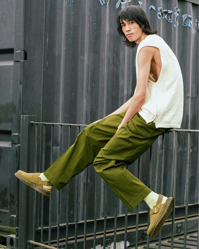 Load image into Gallery viewer, Dr. Martens Jorge II Sling Back Shoes Sandals Slip On in Olive Nubuck
