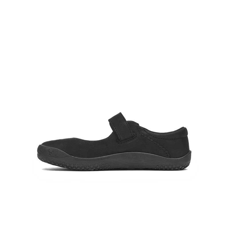 Load image into Gallery viewer, Vivobarefoot Wyn School Kids Barefoot School Shoe – Obsidian Black
