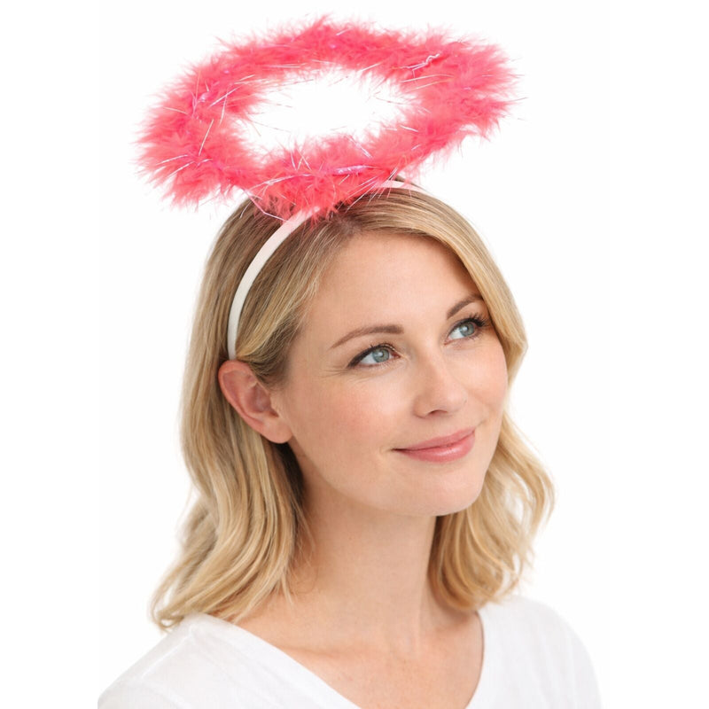 Load image into Gallery viewer, ANGEL HEADBAND Fairy Halo Hair Hoop Costume Dress Up Party - Red-2