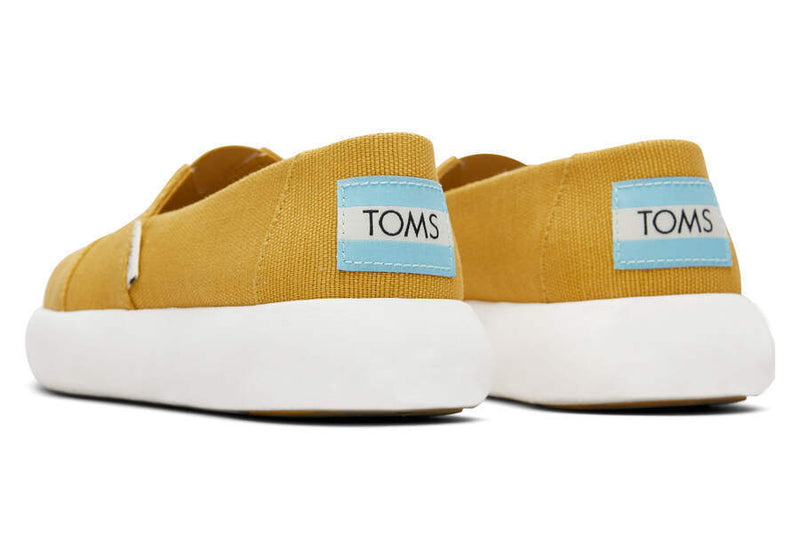 Load image into Gallery viewer, TOMS Womens Canvas Slip On Shoes Sneakers Flats Alpargata Espadrilles - Mustard-4