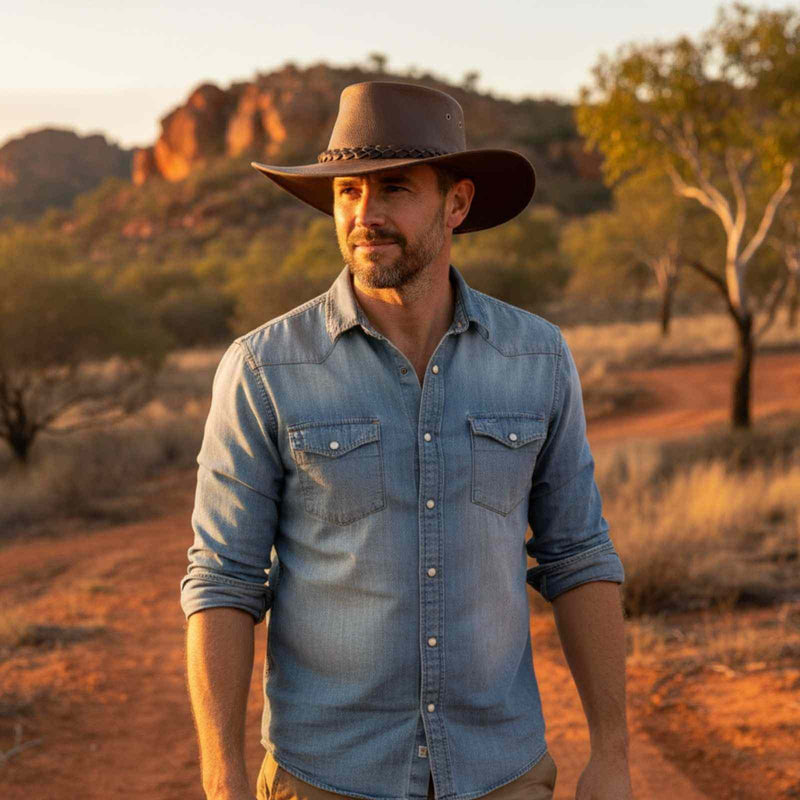 Load image into Gallery viewer, Jacaru 1001P Premium Kangaroo Hat – Moldable Brim