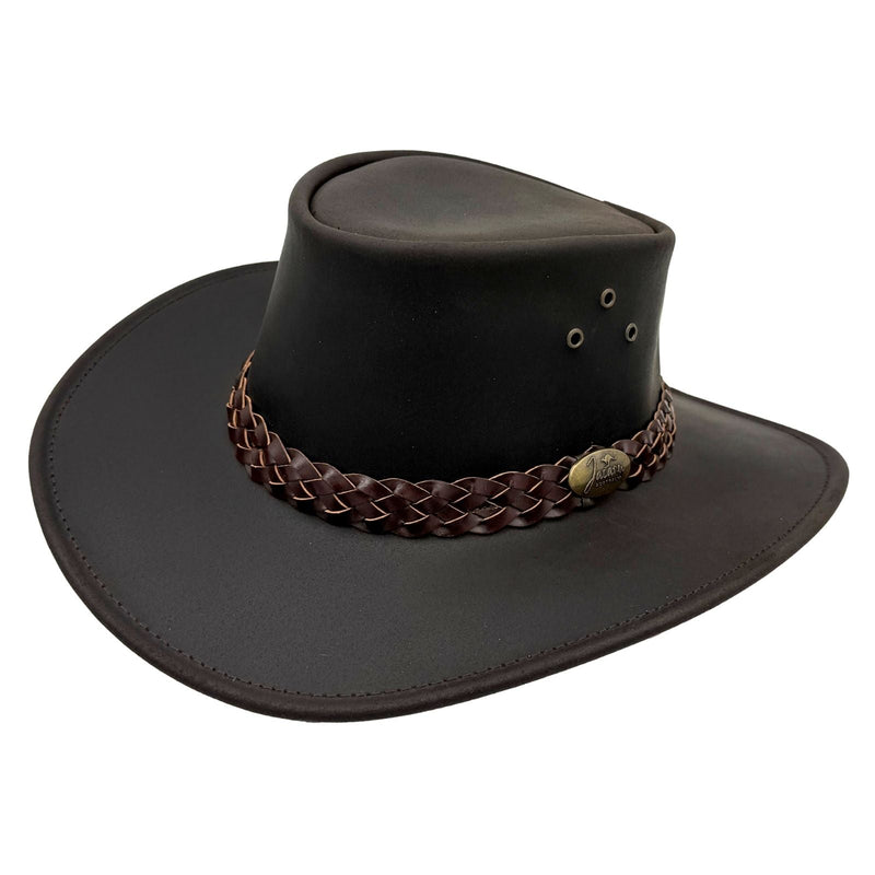 Load image into Gallery viewer, Jacaru 1006 Wallaroo Oil Hat – Oiled Leather | UPF 50+