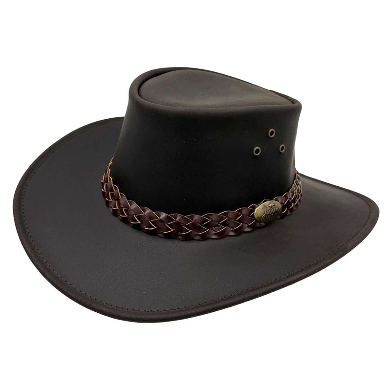 Load image into Gallery viewer, Jacaru 1006 Wallaroo Oil Hat – Oiled Leather | UPF 50+