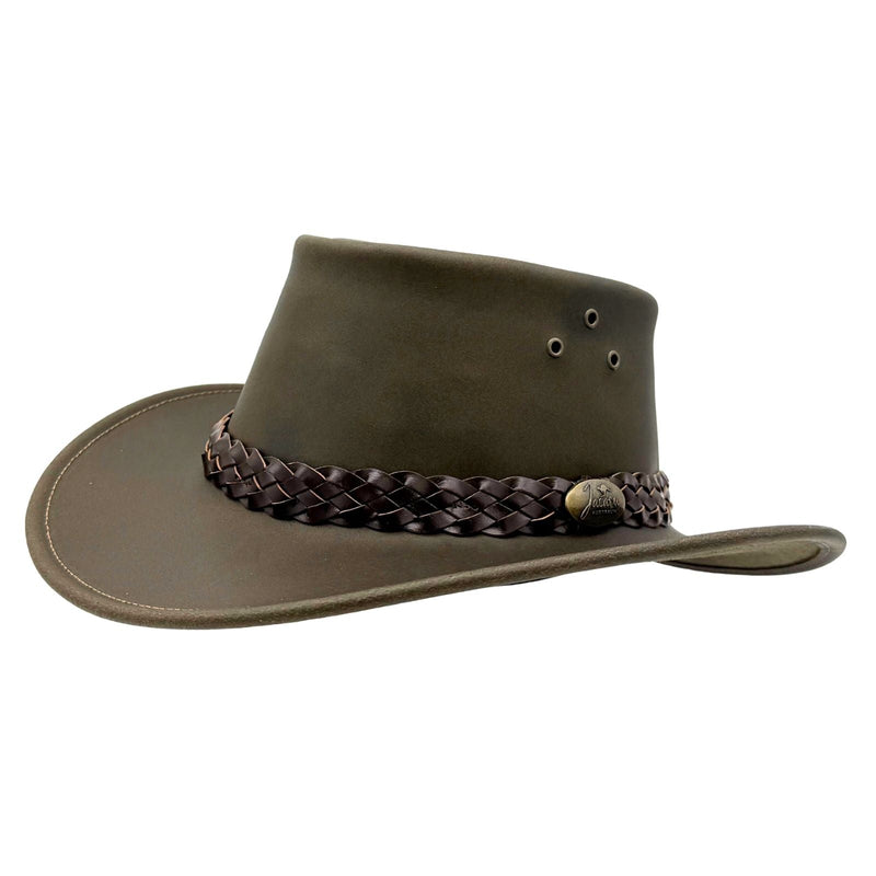 Load image into Gallery viewer, Jacaru 1006 Wallaroo Oil Hat – Oiled Leather | UPF 50+