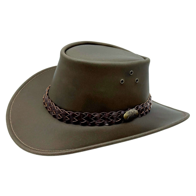Load image into Gallery viewer, Jacaru 1006 Wallaroo Oil Hat – Oiled Leather | UPF 50+