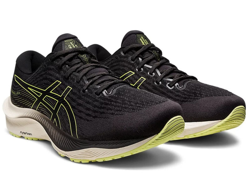 Load image into Gallery viewer, ASICS GEL-Kayano Lite 3 Running Shoes in Black/Glow Yellow – Mens Size US 8.5-2