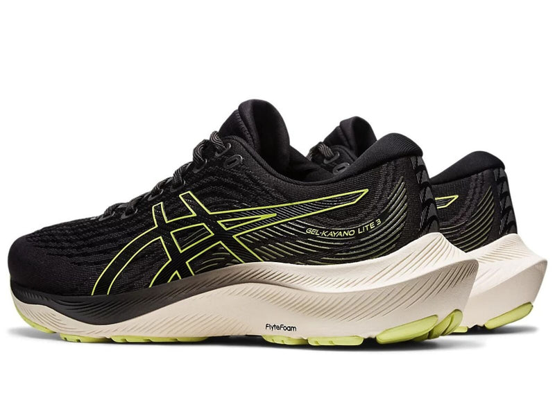 Load image into Gallery viewer, ASICS GEL-Kayano Lite 3 Running Shoes in Black/Glow Yellow – Mens Size US 8.5-3