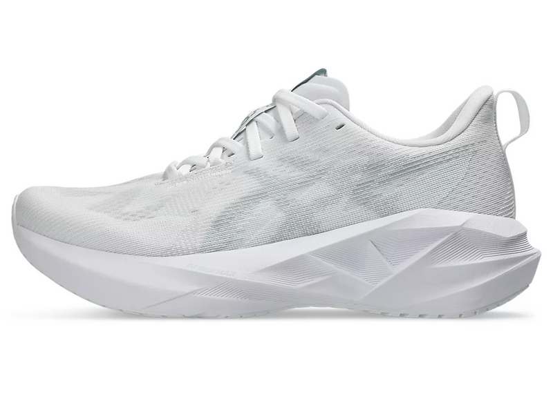 Load image into Gallery viewer, Asics Womens Novablast 5 Runners Sneakers Shoes in White/Piedmont Grey-3