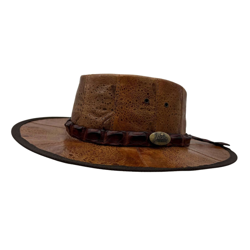 Load image into Gallery viewer, Jacaru 1017 Outback Hat – Cane Toad & Croc Leather | UPF 50+