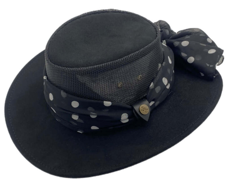 Load image into Gallery viewer, Jacaru 1022 Shady Lady Hat – Suede Breeze | Scarf | Australia