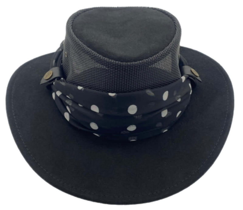 Load image into Gallery viewer, Jacaru 1022 Shady Lady Hat – Suede Breeze | Scarf | Australia