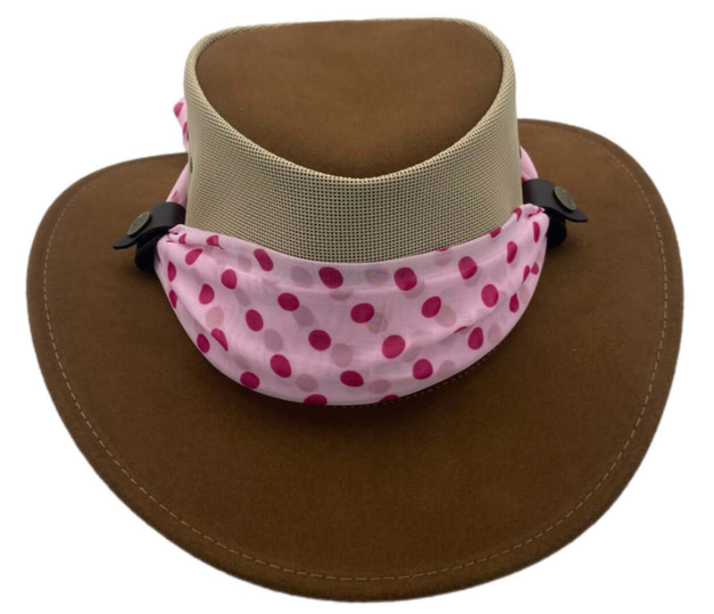 Load image into Gallery viewer, Jacaru 1022 Shady Lady Hat – Suede Breeze | Scarf | Australia