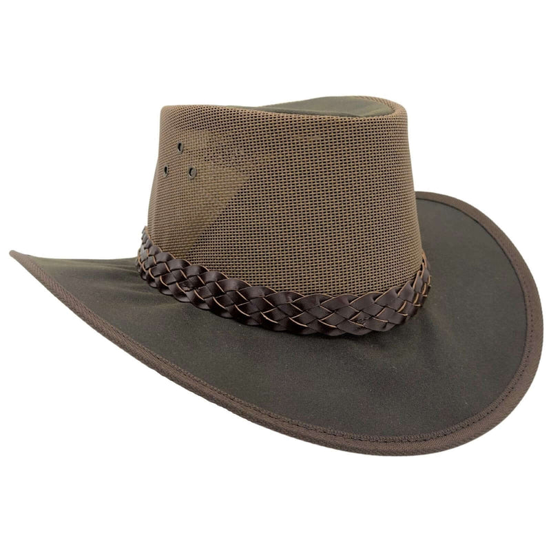 Load image into Gallery viewer, Jacaru 1026B Knockabout Breeze Hat – Oilskin & Mesh
