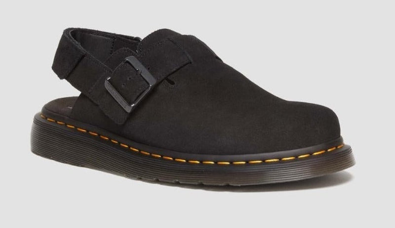 Load image into Gallery viewer, Dr. Martens Jorge II Sling Back Shoes Sandals Slip On in Black Suede