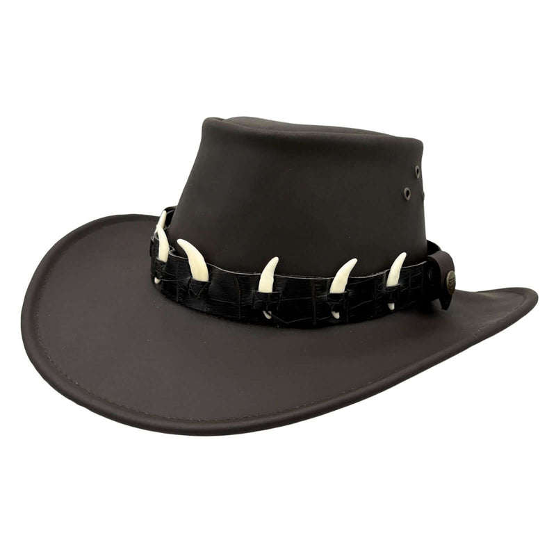 Load image into Gallery viewer, Jacaru 1036 Cape York Hat – Oiled Leather & Croc Band