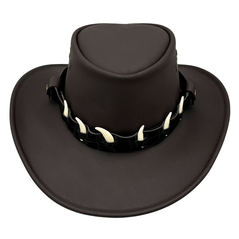 Load image into Gallery viewer, Jacaru 1036 Cape York Hat – Oiled Leather & Croc Band
