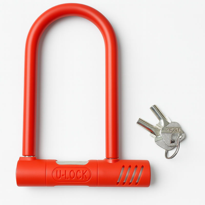 Load image into Gallery viewer, Bicycle Hardware U Lock Heavy Duty Keyed Bike Long - Assorted Colours - 13x20cm-4