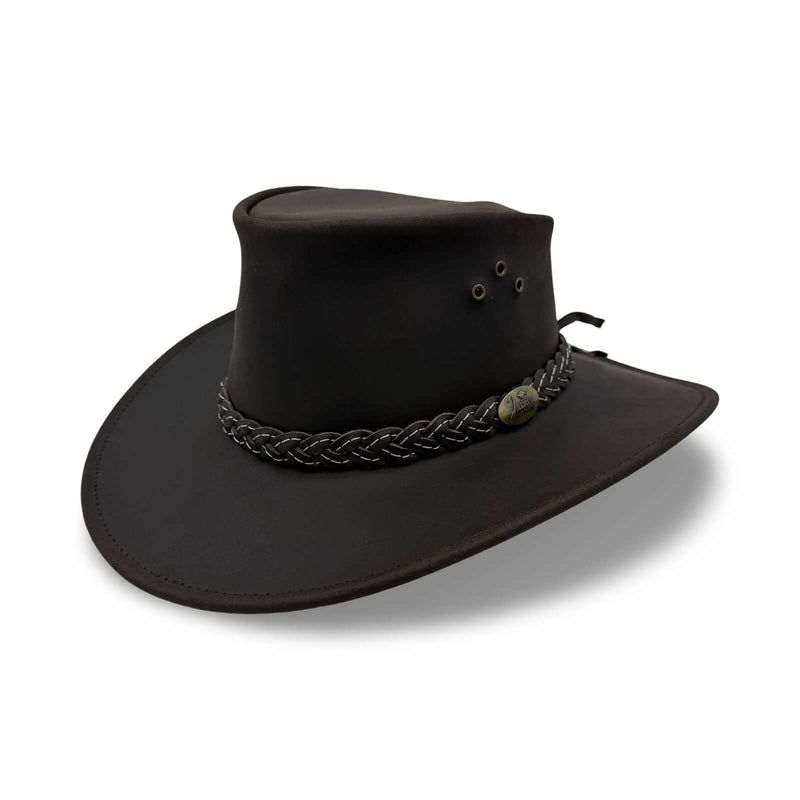 Load image into Gallery viewer, Jacaru 1050 Cattleman Hat – Oiled Leather | Wide Brim