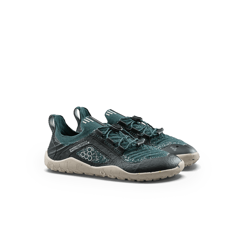 Load image into Gallery viewer, Vivobarefoot Primus Trail Knit FG Kids – Aurora outdoor shoes with flexible fit for active play.