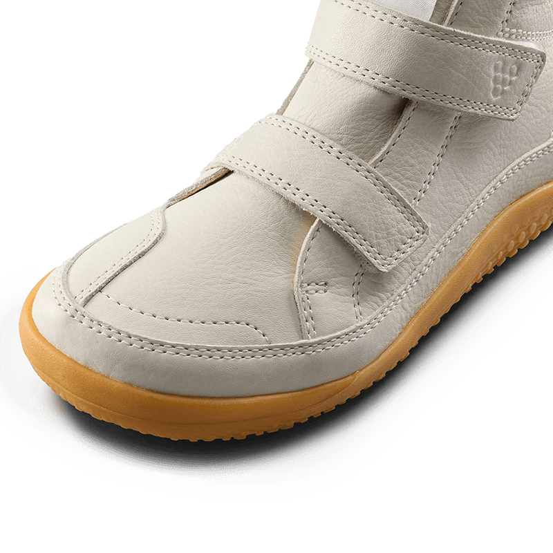 Load image into Gallery viewer, Vivobarefoot Gobi Boot Kids – Limestone
