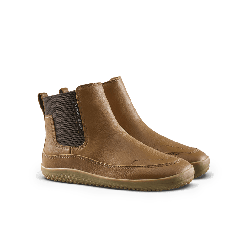 Load image into Gallery viewer, Vivobarefoot Gobi Chelsea Kids Acorn