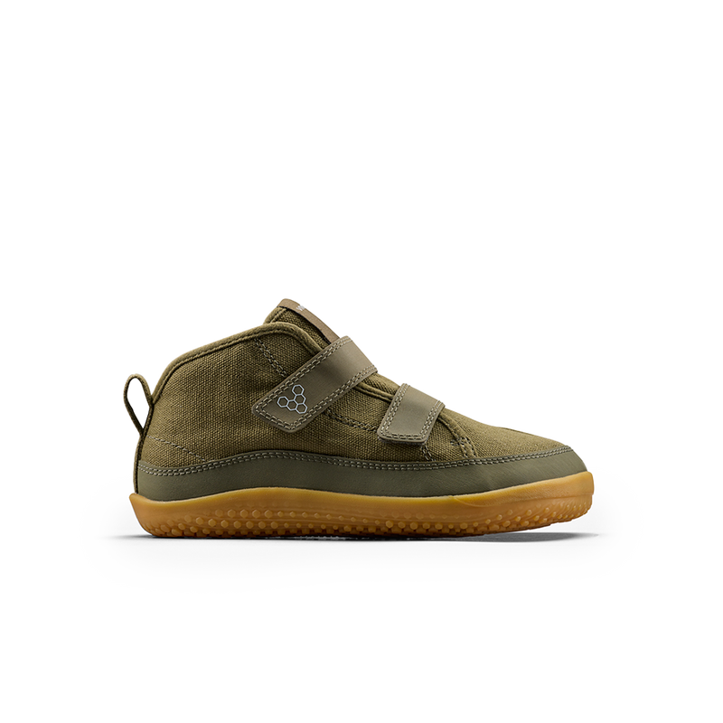 Load image into Gallery viewer, Vivobarefoot Gobi Utility Kids Dark Olive-0