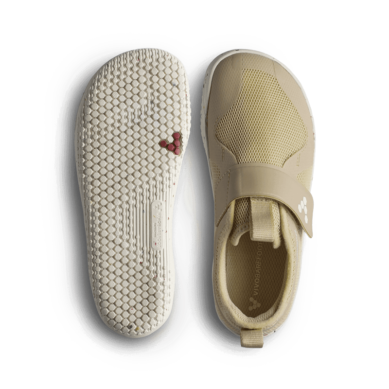 Load image into Gallery viewer, Vivobarefoot Primus Sport IV Kids Barefoot Shoe – Stone