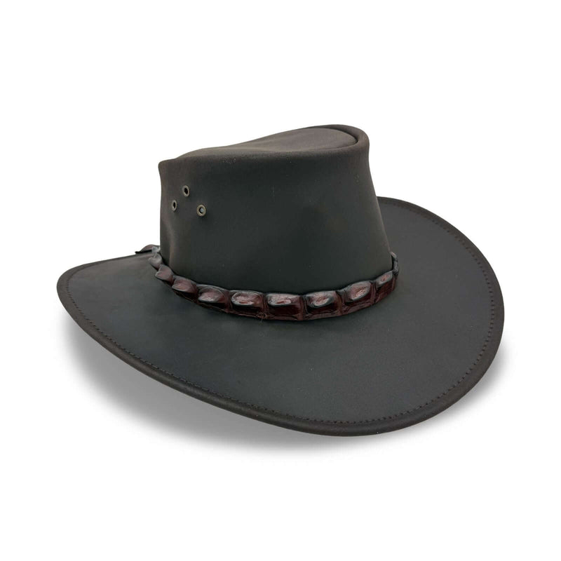 Load image into Gallery viewer, Jacaru 1055 Crackerjack Croc Hat – Genuine Croc Band