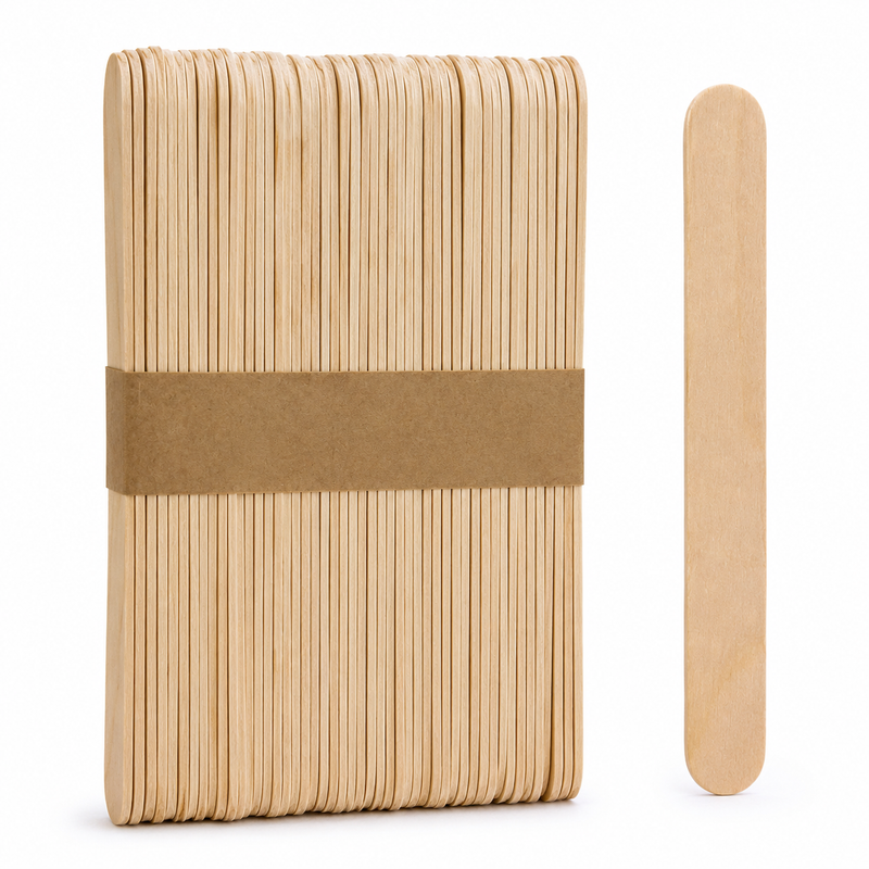 Load image into Gallery viewer, 50x Natural Wooden Craft Sticks 150mm for Arts, Crafts and School Projects-1