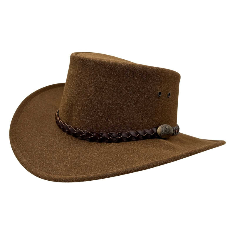 Load image into Gallery viewer, Jacaru 1065 Ranger Hat – Oiled Leather | Wide Brim | UPF 50+