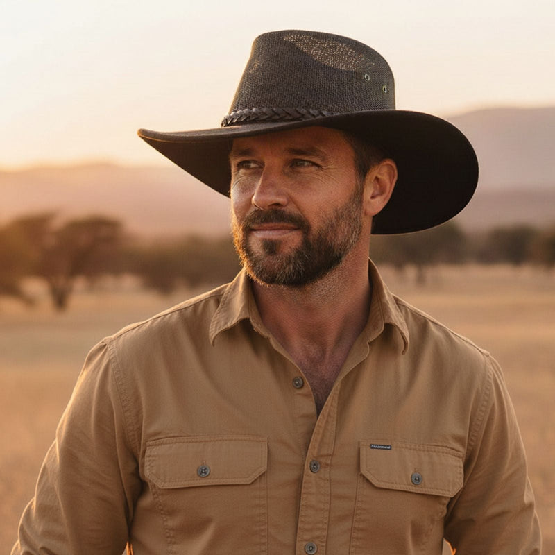 Load image into Gallery viewer, Jacaru 1066 Rizon Soft Hat – Soft Kangaroo Leather | UPF 50+