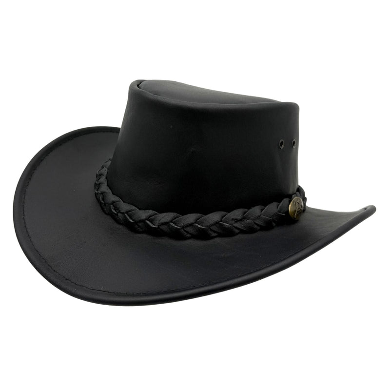 Load image into Gallery viewer, Jacaru 1069 Buffalo Leather Hat – Wide Brim | UPF 50+