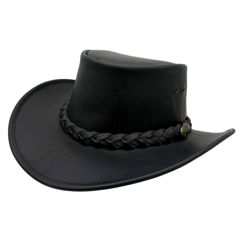 Load image into Gallery viewer, Jacaru 1069 Buffalo Leather Hat – Wide Brim | UPF 50+