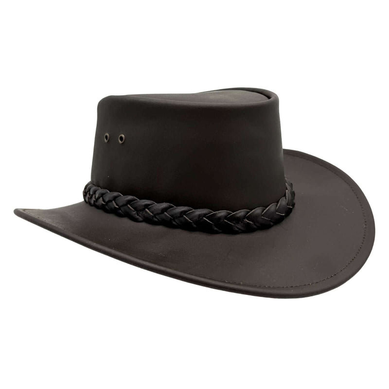 Load image into Gallery viewer, Jacaru 1069 Buffalo Leather Hat – Wide Brim | UPF 50+