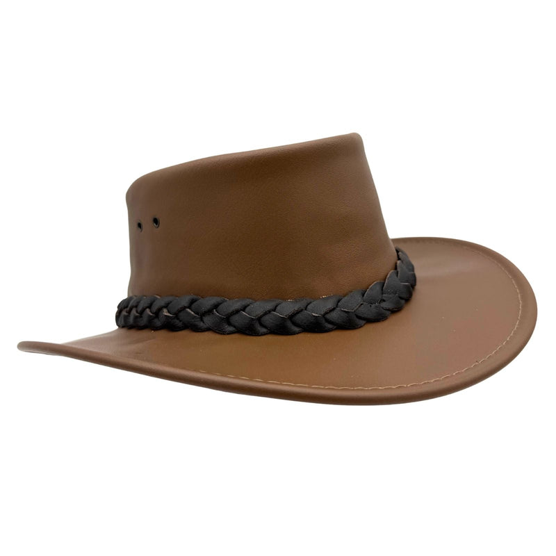 Load image into Gallery viewer, Jacaru 1069 Buffalo Leather Hat – Wide Brim | UPF 50+