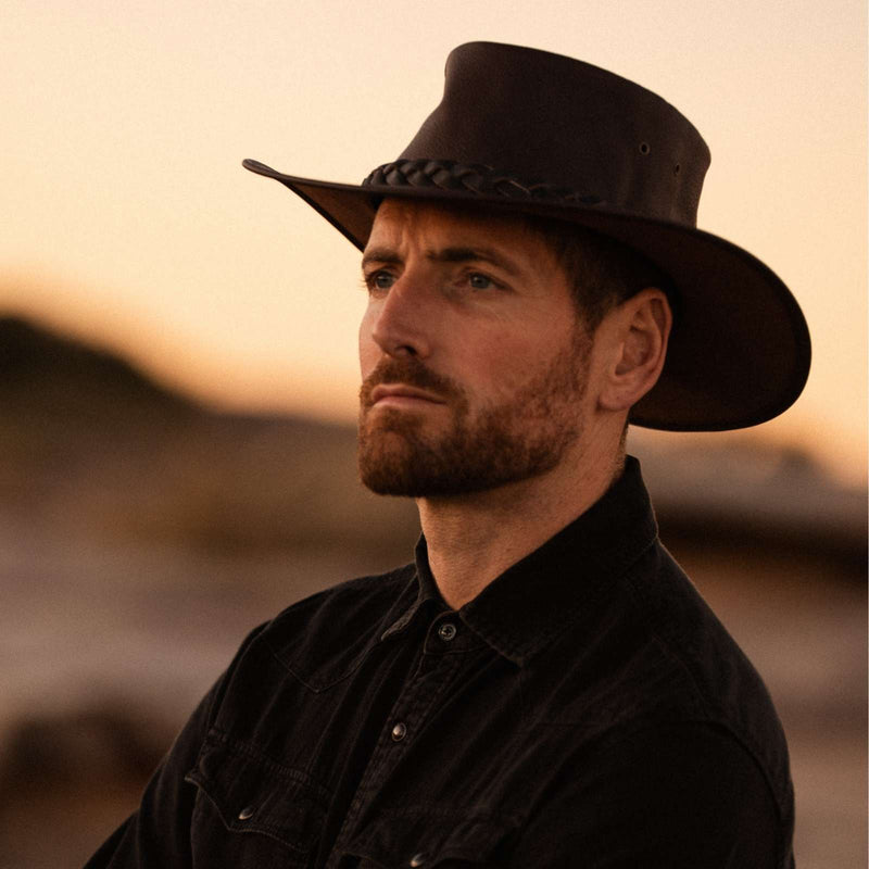 Load image into Gallery viewer, Jacaru 1092 Stockman Hat – Oiled Leather | Classic Style