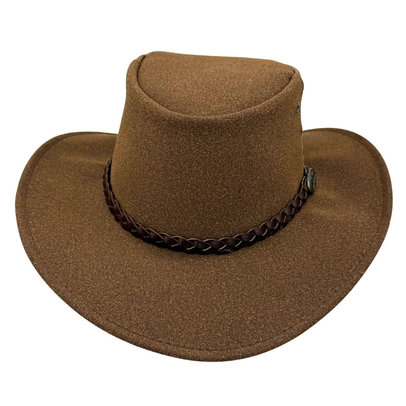 Load image into Gallery viewer, Jacaru 1096 Golfer Hat – Oiled Leather | Low Profile