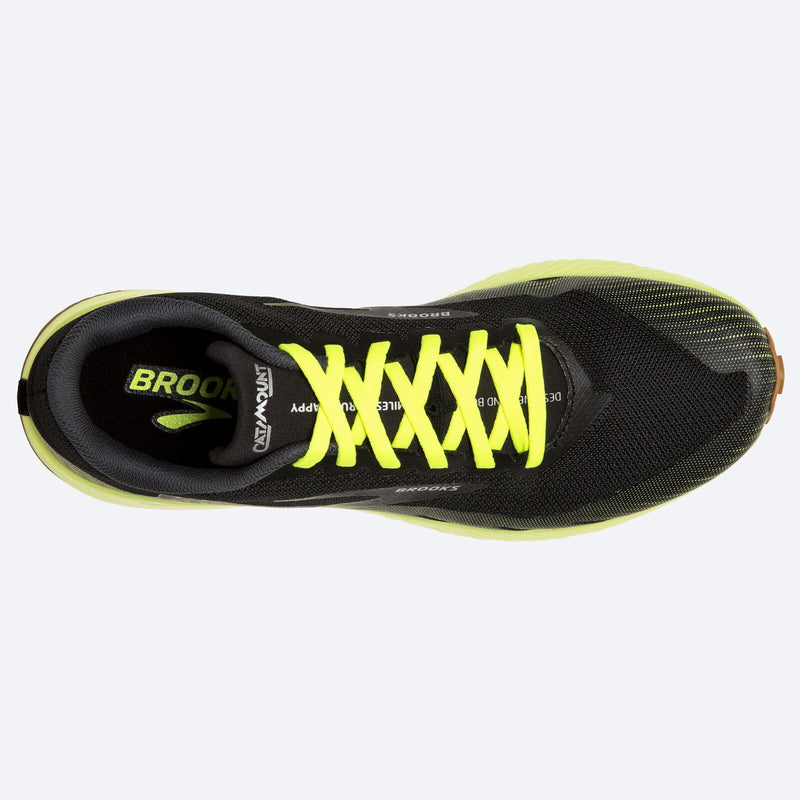Load image into Gallery viewer, Brooks Mens Catamount Speed Trail Sneakers Shoes Running - Black/Yellow-4