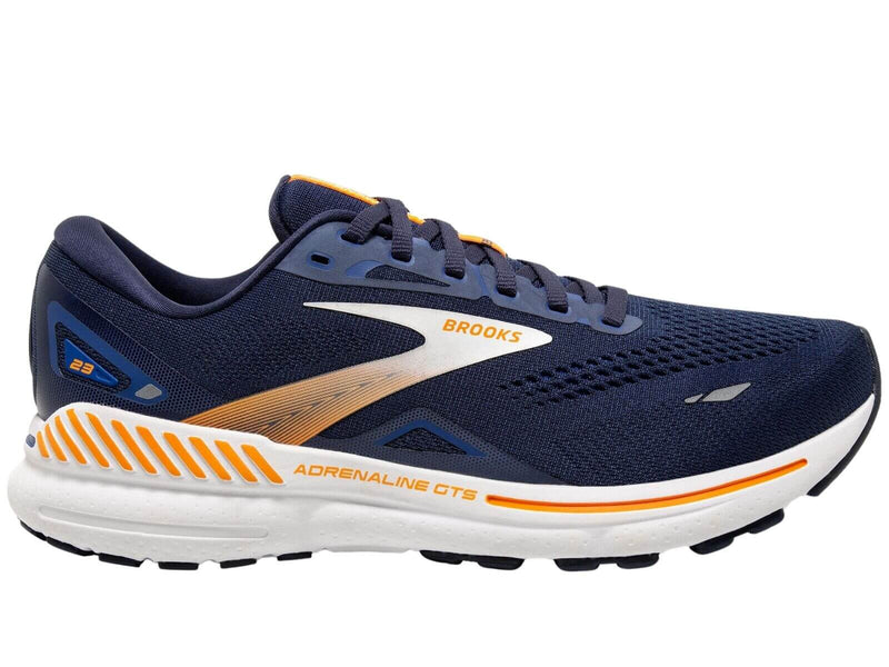 Load image into Gallery viewer, Mens Brooks Adrenaline GTS 23 Running Shoes in Peacoat/Ultramarine/Orange – Size 11.5-0