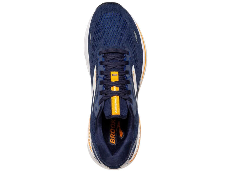 Load image into Gallery viewer, Mens Brooks Adrenaline GTS 23 Running Shoes in Peacoat/Ultramarine/Orange – Size 11.5-3