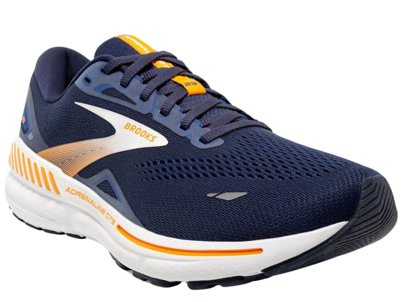 Load image into Gallery viewer, Mens Brooks Adrenaline GTS 23 Running Shoes in Peacoat/Ultramarine/Orange – Size 11.5-2