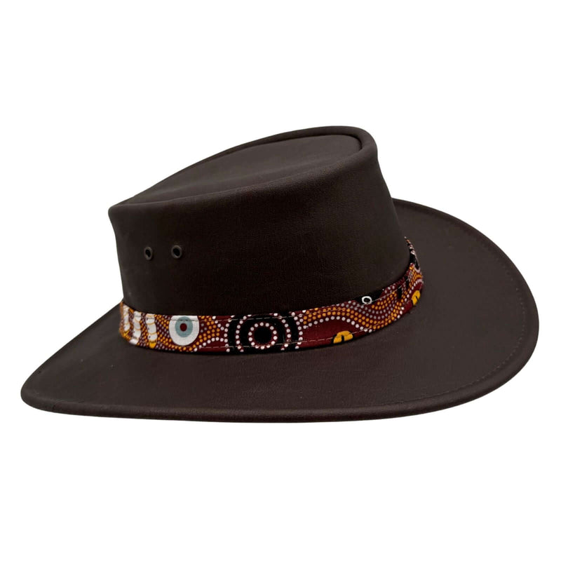 Load image into Gallery viewer, Jacaru 1107 Koori Hat – Aboriginal Art Design | UPF 50+