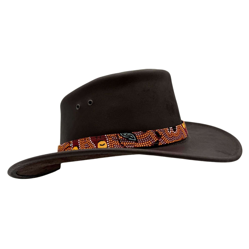 Load image into Gallery viewer, Jacaru 1107 Koori Hat – Aboriginal Art Design | UPF 50+
