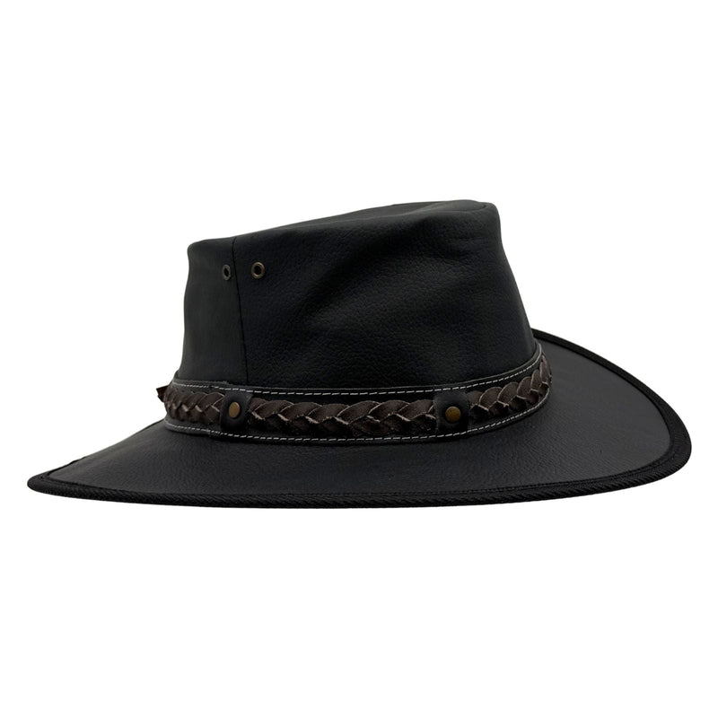 Load image into Gallery viewer, Jacaru 1111 Roo Nomad Traveller Hat – Kangaroo Leather | Foldable | Made in Australia